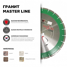 Характеристики и применение сегментного алмазного круга Diam Master Line 1A1RSS Гранит 600 мм