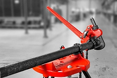 Использование сложнорычажного трубного ключа Ridgid S-6A
