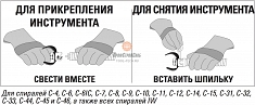 Крепление и снятие насадок для прочистки канализационных труб Ridgid