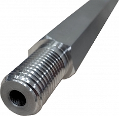 Наружная резьба алюминиевого удлинителя для алмазных коронок Rotorica Alex500