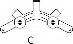Сегмент C роторного трубореза для полиэтиленовых труб Reed In-Line Rotary Pipe Cutter PLAS4PE